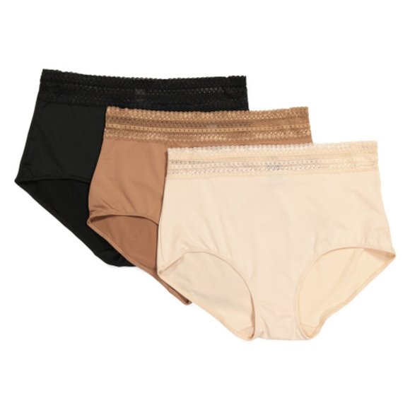 Rene Rofe Three Pack Top The Top Smoothing Briefs NWT - Picture 1 of 2